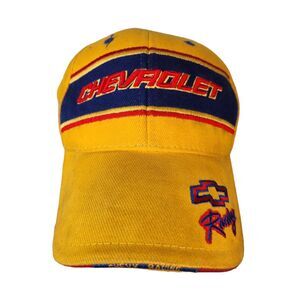 Steve & Barrys Chevy Racing Hat NASCAR Chevrolet Embroidered Spellout Colorblock